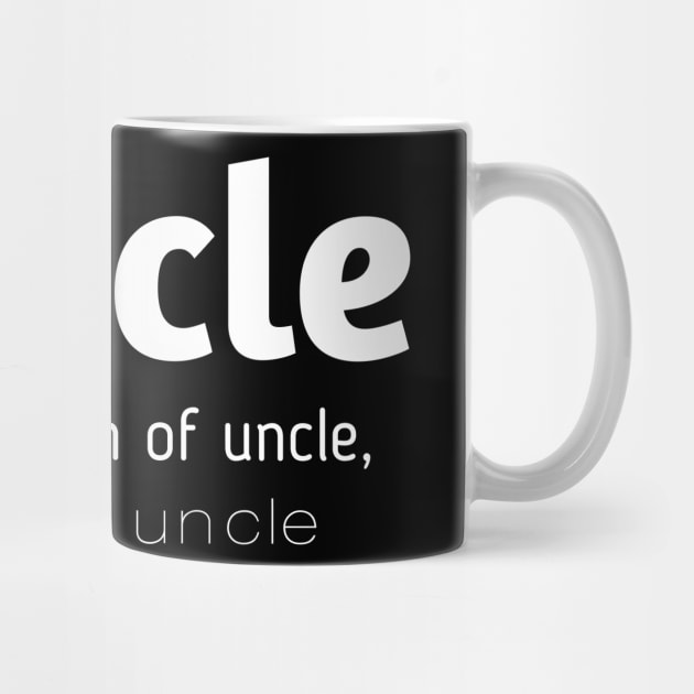 Funcle definition funny gift for uncle t-shirt by AbdallahS35